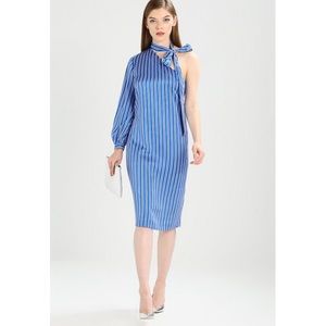 NWT one shoulder striped Banana Republic dress.